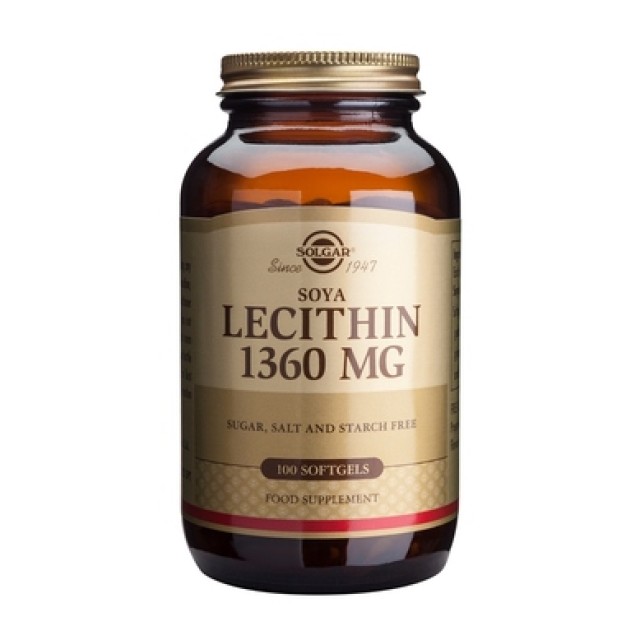 SOLGAR LECITHIN 1360MG SOFTGELS 100S