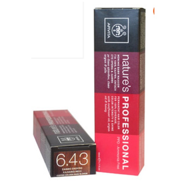 Apivita Nature's Professional 50ml No6.43 Ξανθό Σκούρο Χάλκινο Μελί