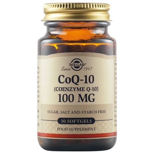 SOLGAR COENZYME Q10 100MG 30VCAP