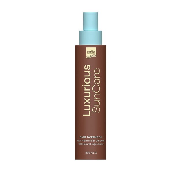 Intermed Luxurious SunCare Dark Tanning Oil Σπρέι Μαυρίσματος 200ml