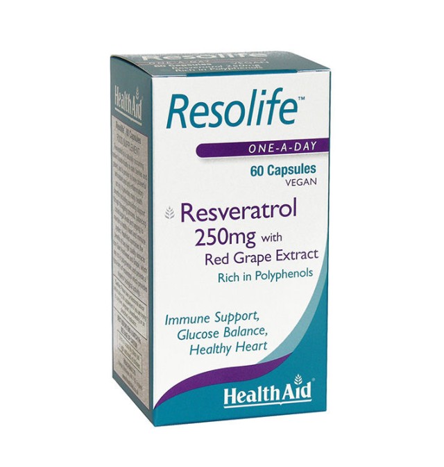 Health Aid Resolife -Ρεσβερατρόλη 250MG 60'S