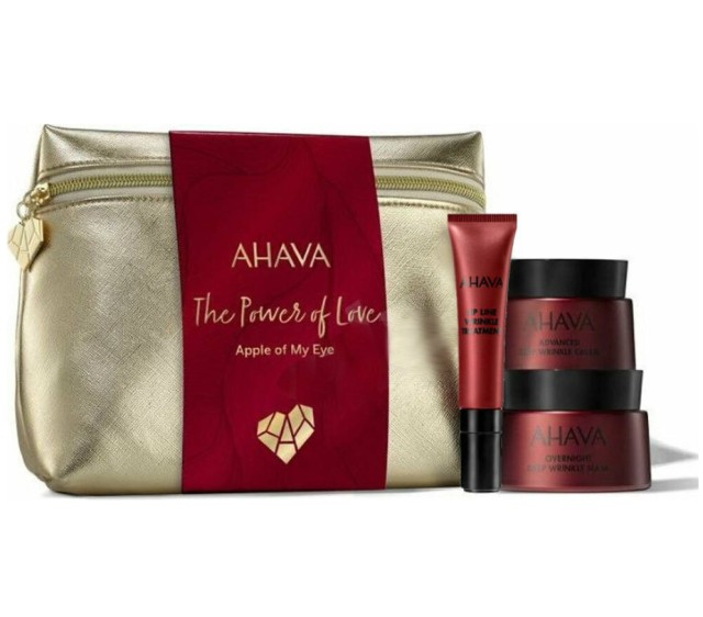 Ahava Set The Power of Love Apple of my Eye Advanced Deep Wrinkle 50ml + Overnight Deep Wrinkle Mask 50ml + Lip Line Wrinkle Treatment 15ml