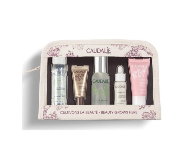 Caudalie Set French Beauty Secret Eau Micellaire Demaquillante 30ml + Premier Cru La Creme Yeux 5ml + Eau de Beaute 30ml + Vinoperfect Serum Eclat du Teint 10ml