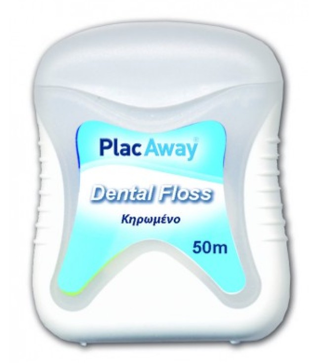 PlacAway Dental Floss Waxed 50m