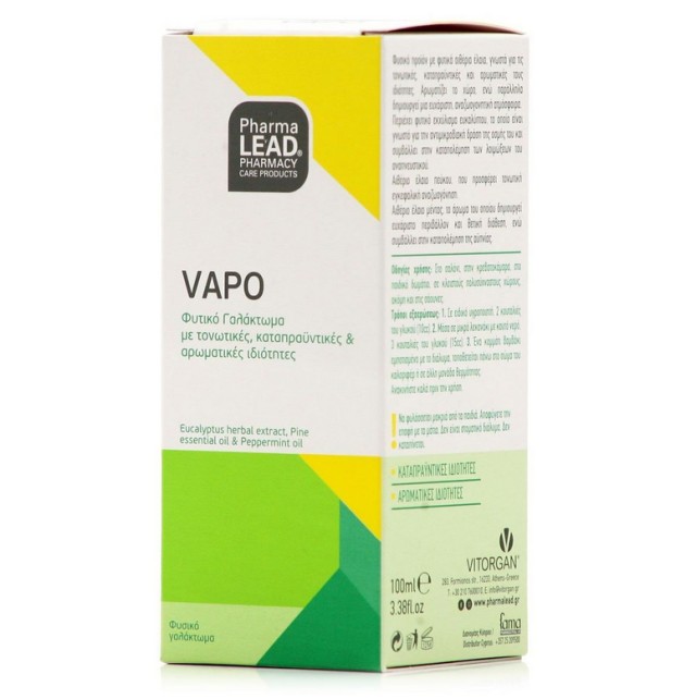 Pharmalead VAPO Φυσικό Γαλάκτωμα από Φυτικά Αιθέρια Έλαια 100ml