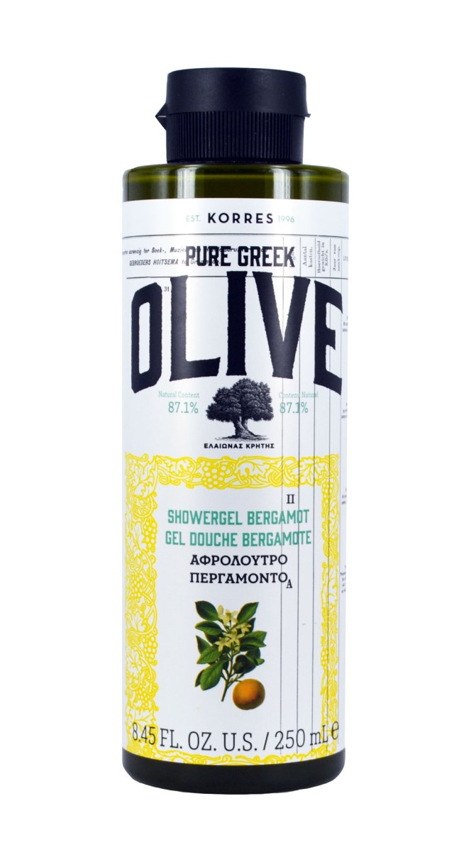 KORRES Pure Greek Olive Αφρόλουτρο Περγαμόντο 250ml