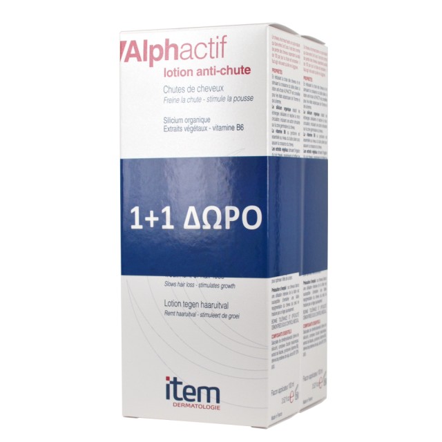 Inpa ITEM ALPHACTIF LOTION για τον Περιορισμό & την Καταπολέμηση της Εποχιακής Τριχόπτωσης 100ml (1+1 ΔΩΡΟ)