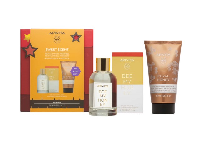 Apivita Set Sweet Scent  Bee My Honey 100ml + Δώρο Royal Honey Πλούσια Κρέμα Ενυδάτωσης Σώματος 150ml