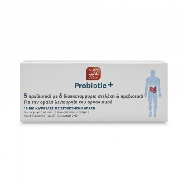Nutralead Probiotic+ Συμπλήρωμα Διατροφής με Προβιοτικά & Πρεβιοτικά 10τμχ