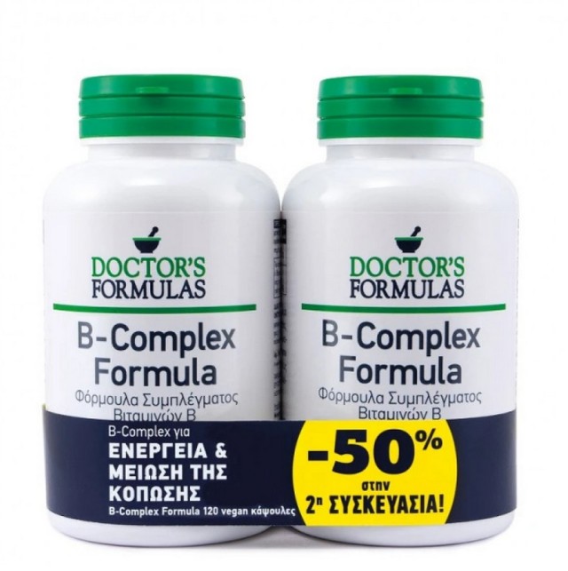 Doctor's Formula Set B-Complex Formula -50% στην 2η Συσκευασία 2x120caps