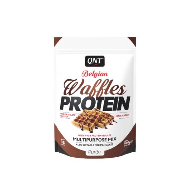 QNT Belgian Waffles Protein Milk Chocolate 480gr