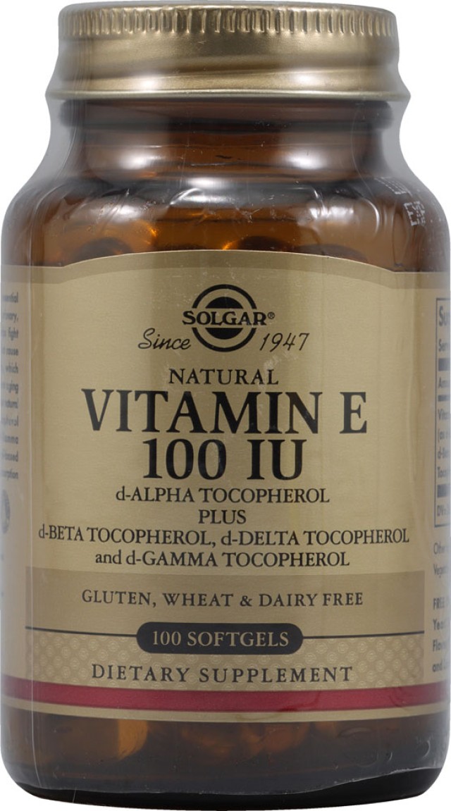 SOLGAR VITAMIN E 100 IU SOFTGELS 100CAP