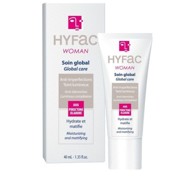 Hyfac Woman Soin Global Care Κρέμα Προσώπου για Γυναίκες με Ατέλειες 40ml