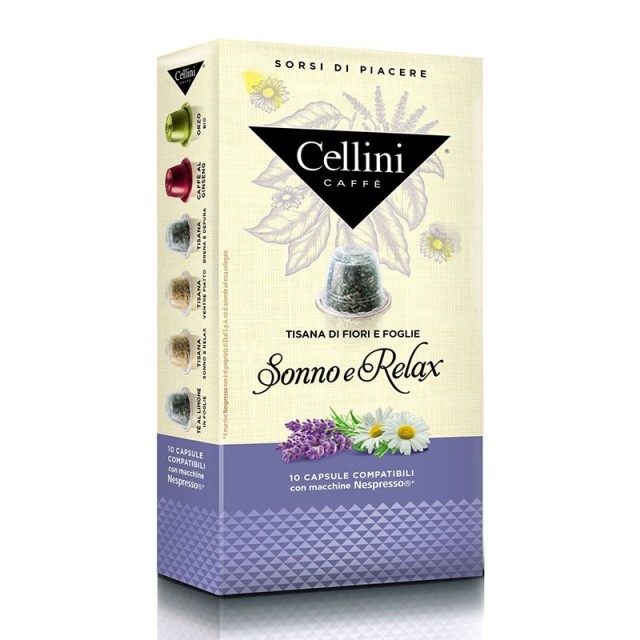 Cellini Αφέψημα Sonno e Relax (Συμβατές με Nespresso) 10caps