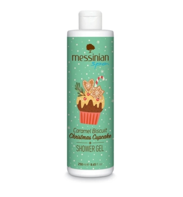 Messinian Spa Caramel Biscuit Christmas Cupcake Shower Gel 250ml