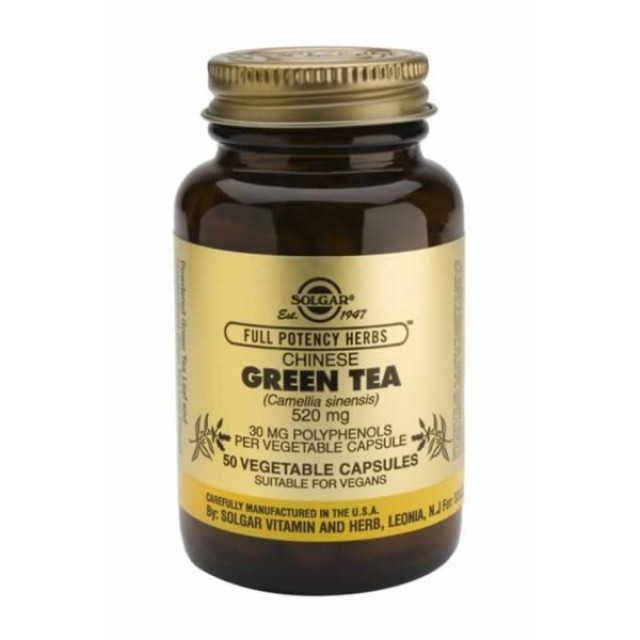 SOLGAR GREEN TEA 520MG 50VCAP