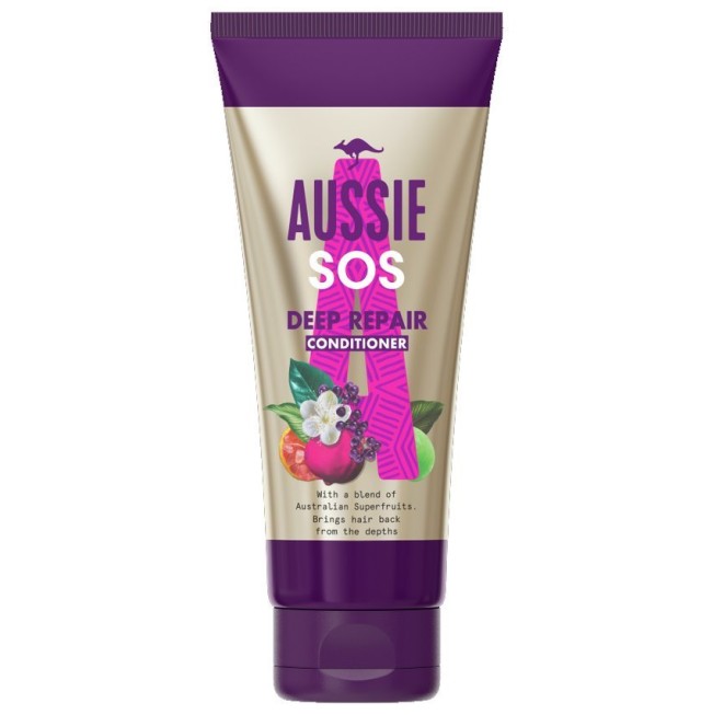 Aussie SOS Deep Repair Conditioner Μαλακτική Κρέμα Βαθιάς Αναδόμηση 200ml