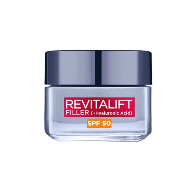 L'Oreal Paris Revitalift Filler Αντιγηραντική Κρέμα Ημέρας με Yαλουρονικό Oξύ SPF50 50ml