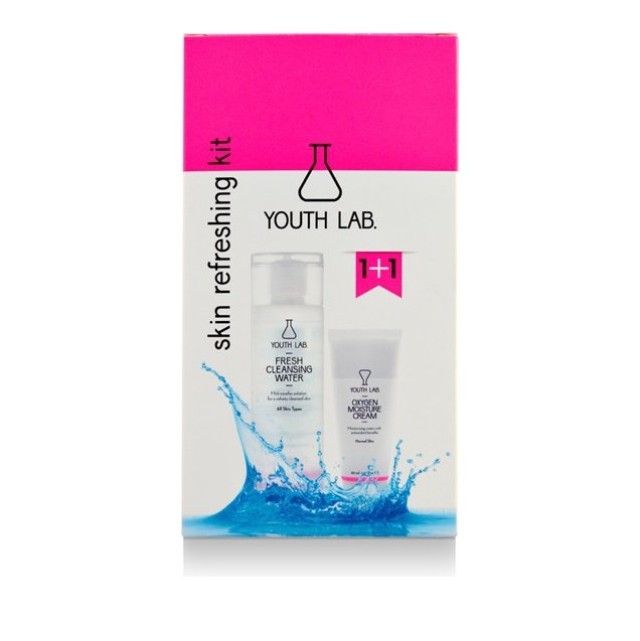 Youth Lab Set Skin Refreshing Kit Oxygen Moisture Cream 50ml + Δώρο Fresh Cleasing Water 200ml