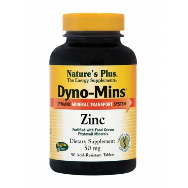 NATURE'S PLUS DYNO-MINS ZINC 50MG TABLETS 90