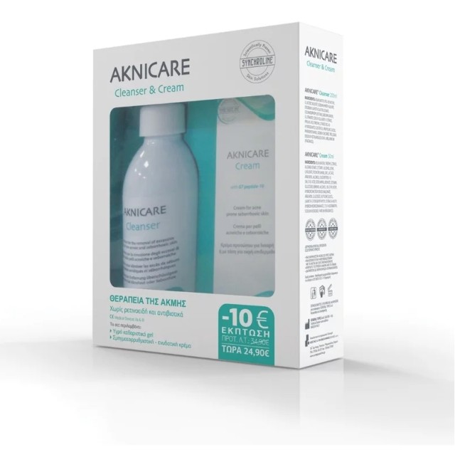 Synchroline Promo Aknicare Cleanser 200ml + Aknicare Cream 50ml