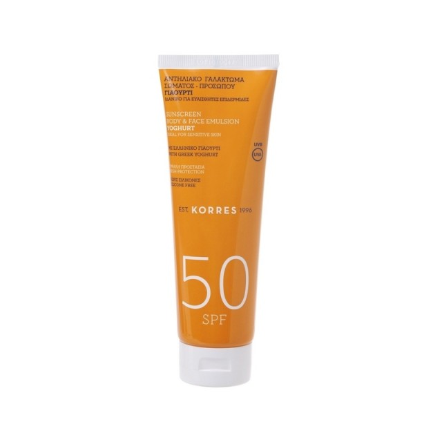 Korres Bonus Pack Αντηλιακό Γαλάκτωμα Σώματος - Προσώπου SPF50 Γιαούρτι 250ml