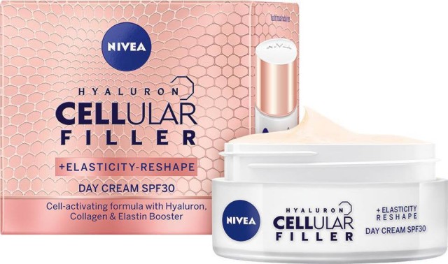 NIVEA Hyaluron Cellular Filler Ημέρας για Επαναφορά Ελαστικότητας SPF30 50ml