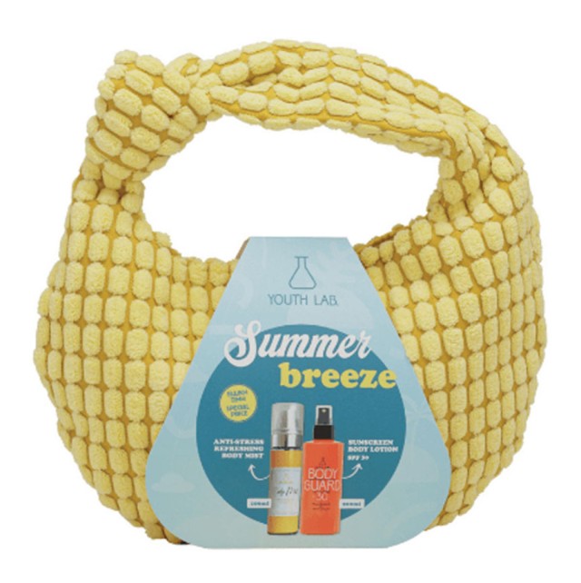 Youth Lab Set Summer Breeze Set Body Guard Αδιάβροχο Αντηλιακό για Πρόσωπο & Σώμα SPF30 200ml & Body Mist Anti-Stress Exotic Sunrise Σπρέι Σώματος & Μαλλιών 100ml & Δώρο 1τμχ