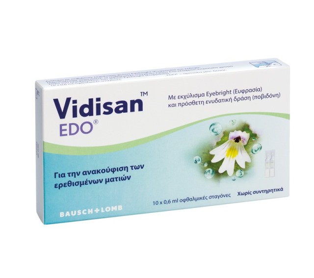 Bausch & Lomb Vidisan EDO 10 x 0.6ml Οφθαλμικές Σταγόνες