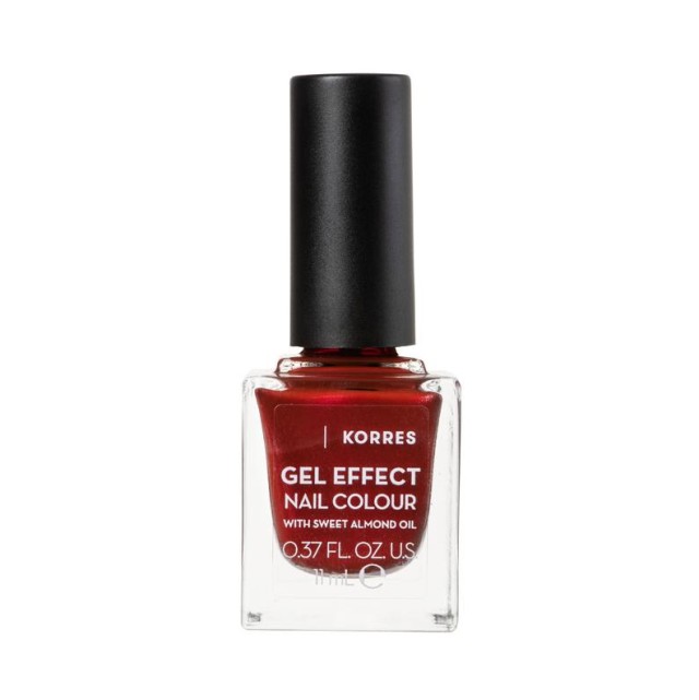 Korres Βερνίκι Νυχιών Gel Effect Nail Colour No.58 Velour Red 11ml