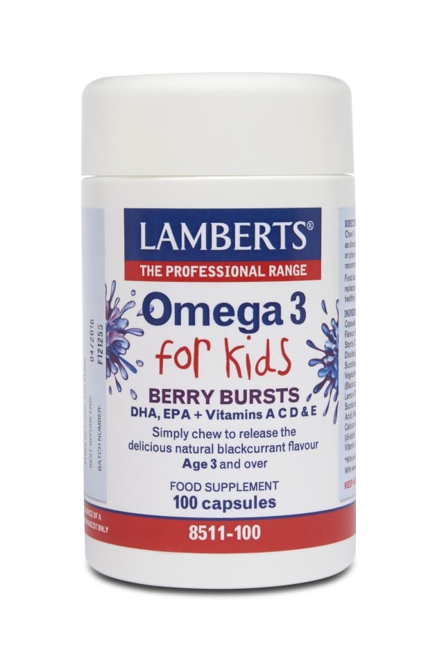 Lamberts Omega 3 For Kids Συμπλήρωμα Διατροφής Για Παιδιά 100Caps