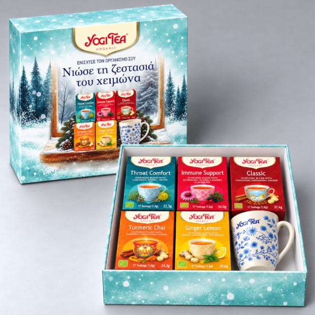 Yogi Tea Πακέτο για Χειμώνα -Σετ Δώρου 5 ροφήματα + Συλλεκτική κούπα