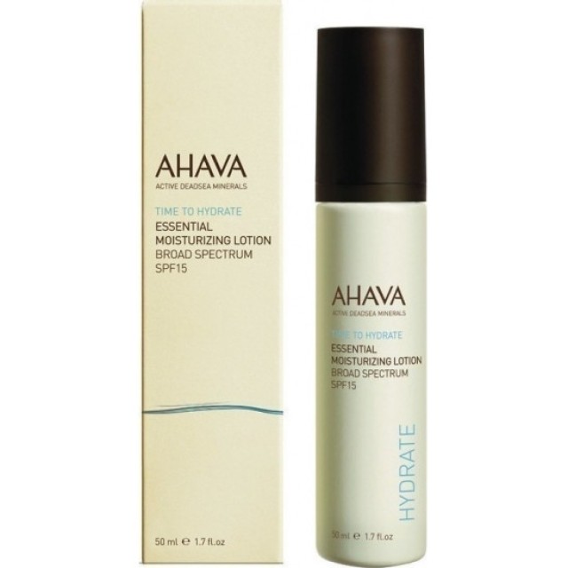 Ahava Time to Hydrate Essential Moisturizing Lotion Broad Spectrum SPF15 50ml