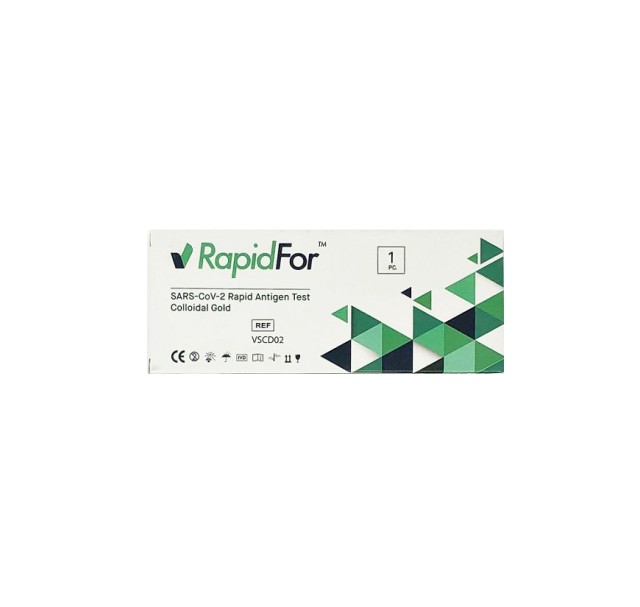 RapidFor Combo Rapid Test Ανίχνευσης Αντιγόνων SARS-CoV-2 & Γρίπης Τύπου A-B 1τμχ