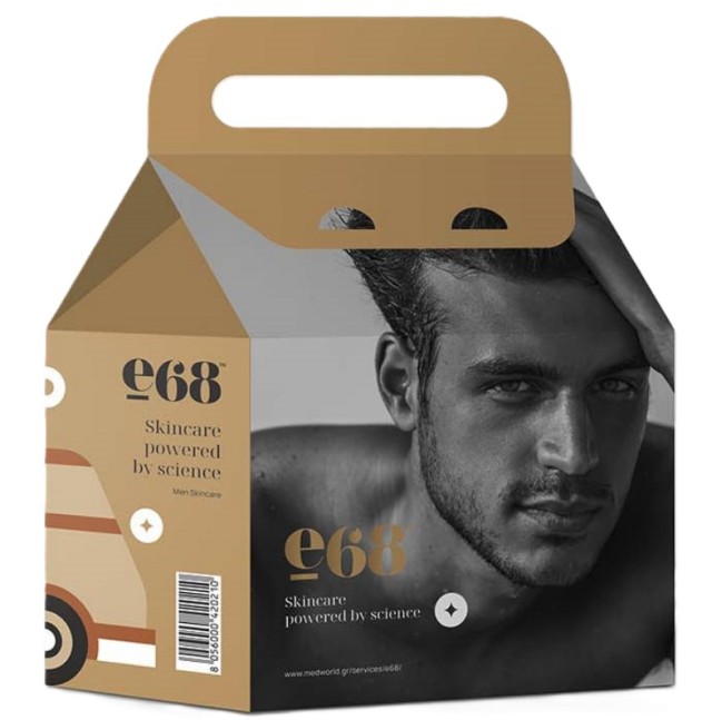 E68 Men Skincare Set Radiant Smooth Smoothing Face Cream 50ml + The time After Aftershave for Sensitive Skin 90ml + Δώρο Energy Boost Tonifying Men Shower Gel 300ml