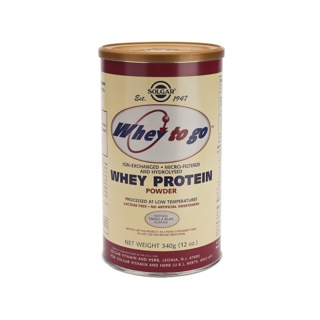 Solgar Whey to Go Protein Powder Vanilla 340gr