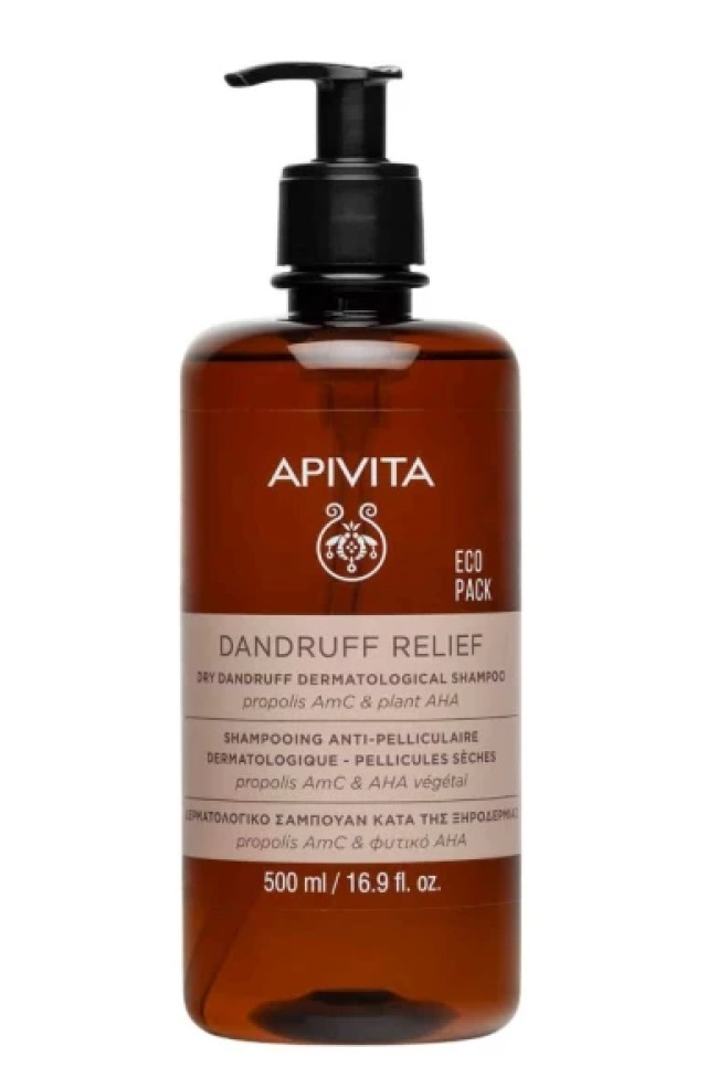 Apivita Σαμπουάν Κατά της Ξηροδερμίας Propolis AmC & Φυτικό ΑΗΑ 500ml