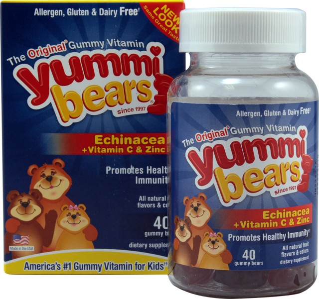 HERO YUMMIE BEARS Echinacea + Vitamin C & Zinc 40τμχ