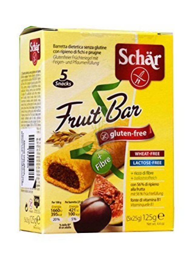 Schar Fruit bar Μπάρα Δημητριακών με Φρούτα (5X25) 125gr