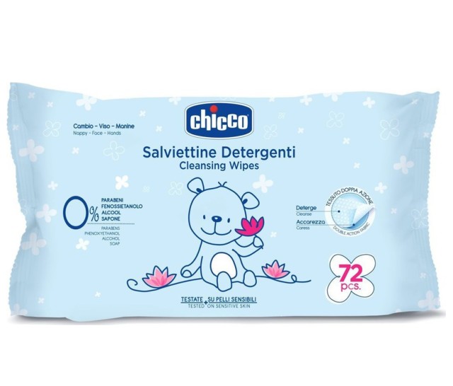 CHICCO BABY MOMENTS Μωρομάντηλα 72τμχ.