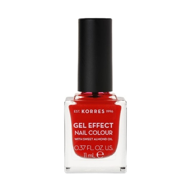 Korres Βερνίκι Νυχιών Gel Effect Nail Colour No.48 Coral Red 11ml