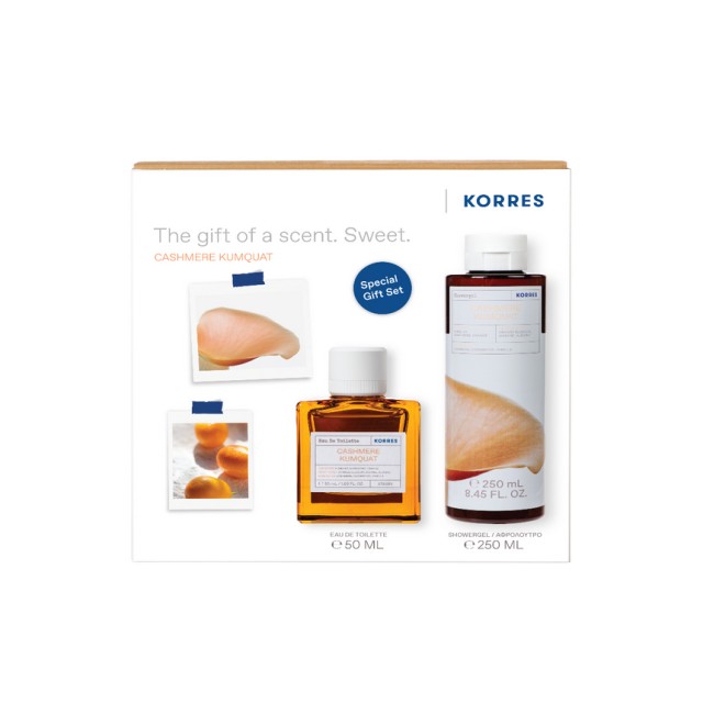 Korres Set Cashmere Kumquat Eau De Toilette Άρωμα 50ml + Cashmere Kumquat Shower Gel Αφρόλουτρο 250ml