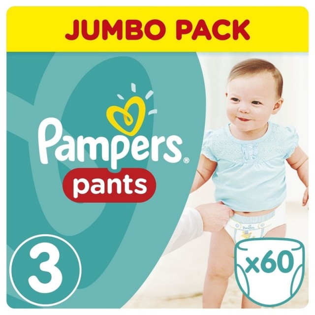 PAMPERS Pants Νο3 (6-11 kg) 60 Πάνες Βρακάκι