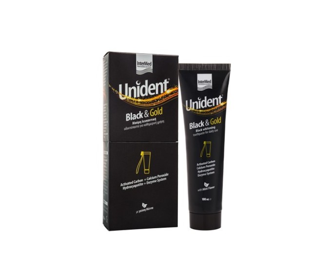 Intermed Black & Gold Black Whitening Toothpaste με Γεύση Μέντα 100ml