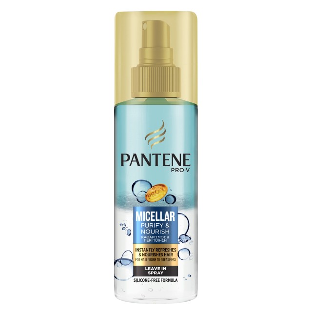 Pantene Micellar Καθαρισμός & Περιποίηση Σπρέι Χωρίς Ξέβγαλμα 150ml