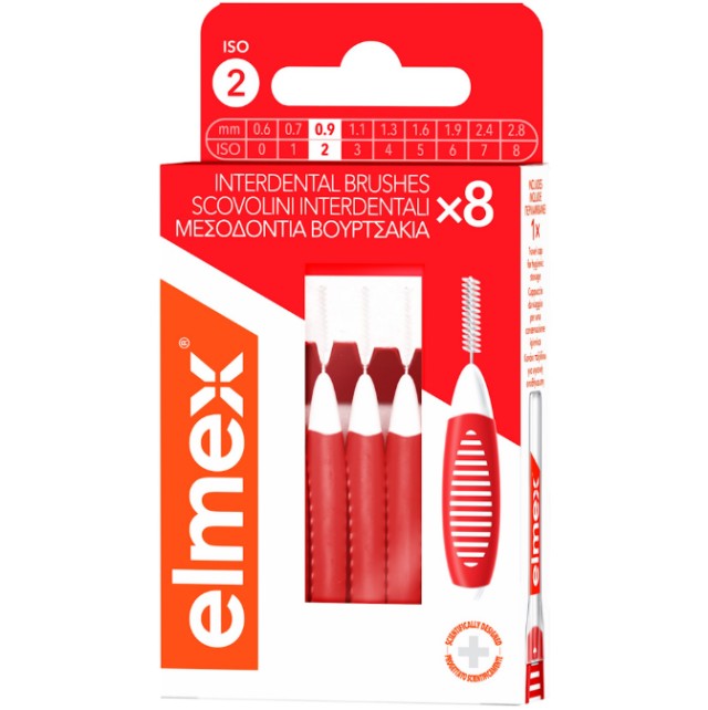 Elmex Interdental Brush Size 0.9mm 8Τμχ