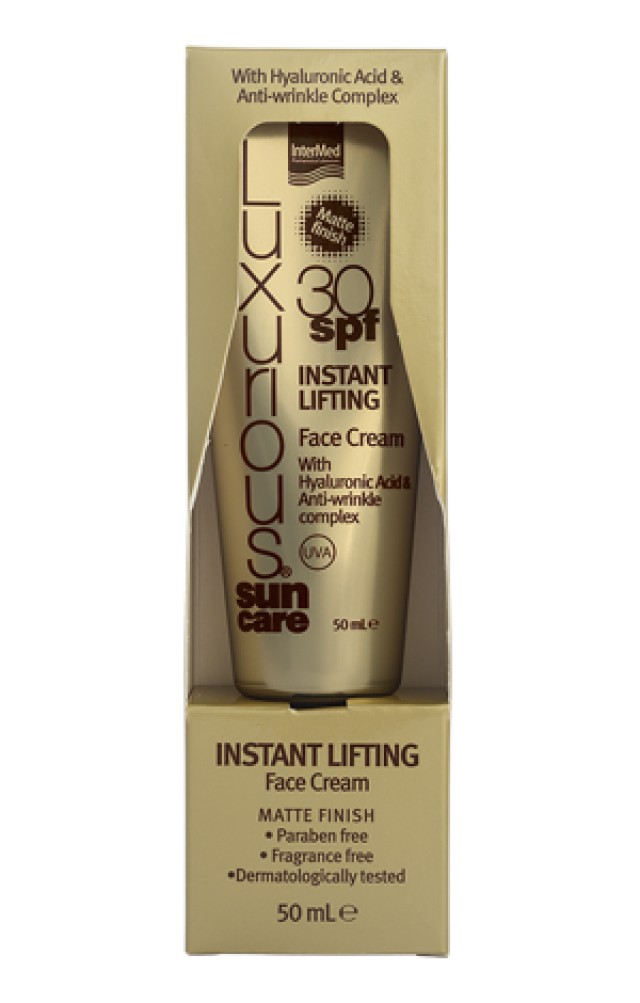 INTERMED Luxurious Sun Care Instant Lifting Face Cream SPF30 50ml