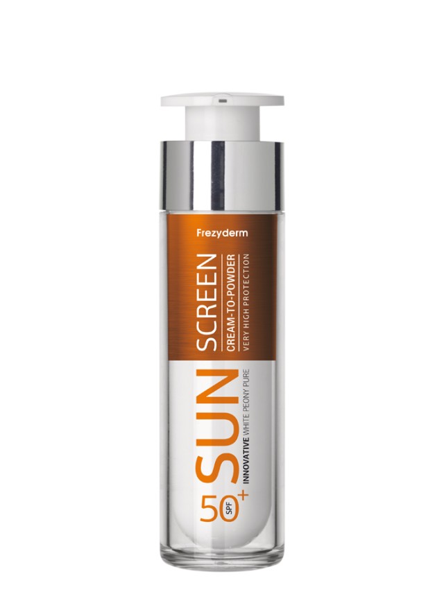 Frezyderm Sun Screen Vitamin D Cream to Powder SPF50+ 50ml Αντηλιακό Προσώπου με Αίσθηση Πούδρας