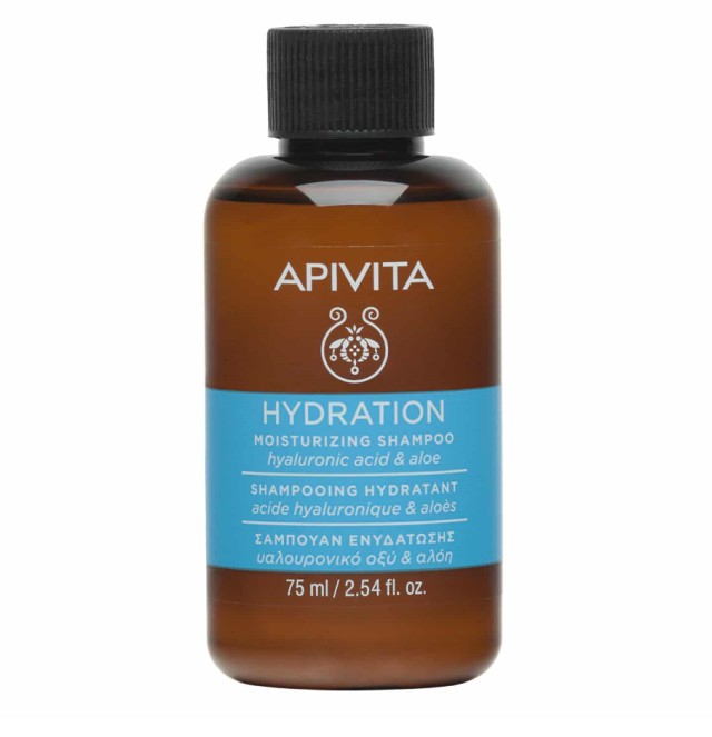 Apivita Μini Shampoo Ενυδάτωσης με Υαλουρονικό Οξύ & Αλόη 75ml