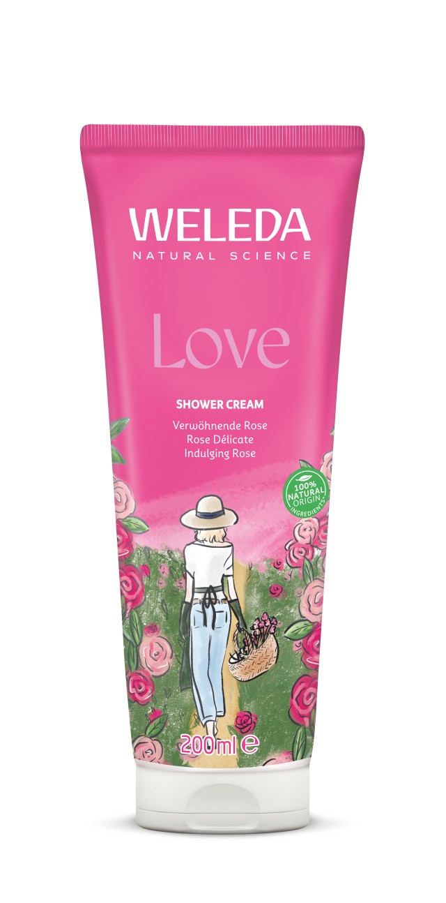 Weleda Bio Aroma Shower Love Κρεμοντούς με Τριανταφυλλιά 200ml
